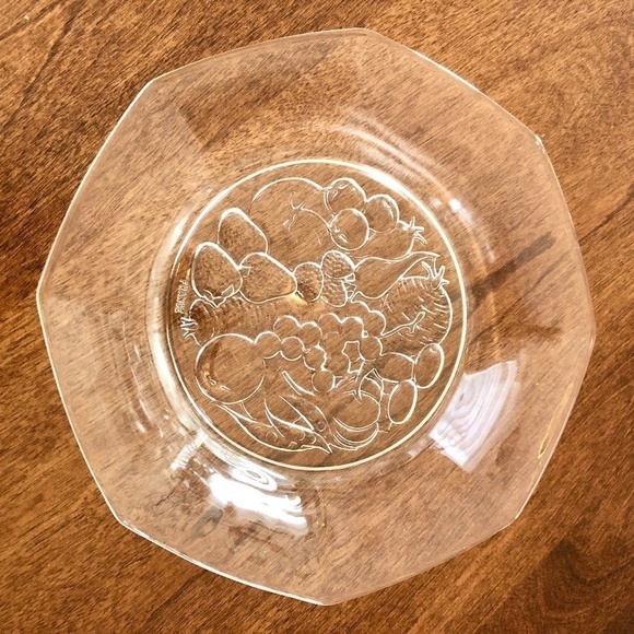 FELIX POTIN, La Parisienne, RARE, Vintage, Octagonal, Glass, Dessert Plates, 6 - Picture 3 of 16